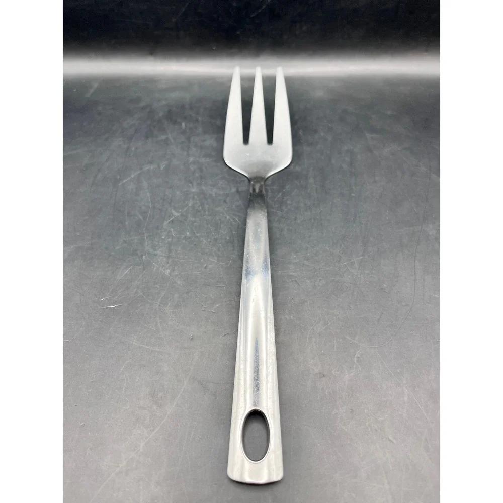 Vtg Oneida‎ Stainless Steel Serving Meat Fork 9.5